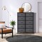 Sorbus Dresser with 10 Drawers - Storage Unit Organizer Chest for Clothes - Bedroom, Room, Nursery, & Closet - Steel Frame, Wood Top & Handles, and Easy Pull Fabric Bins